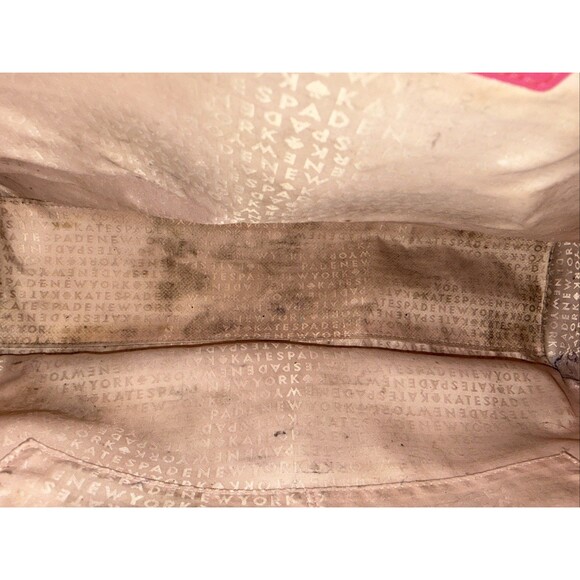 Kate Spade New York Pink Pebbled Leather Tote Gold Hardware Bag - Picture 9 of 9